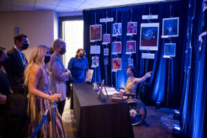 Nicole at her art show!