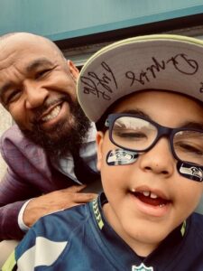 Nino with wish kid Rickey